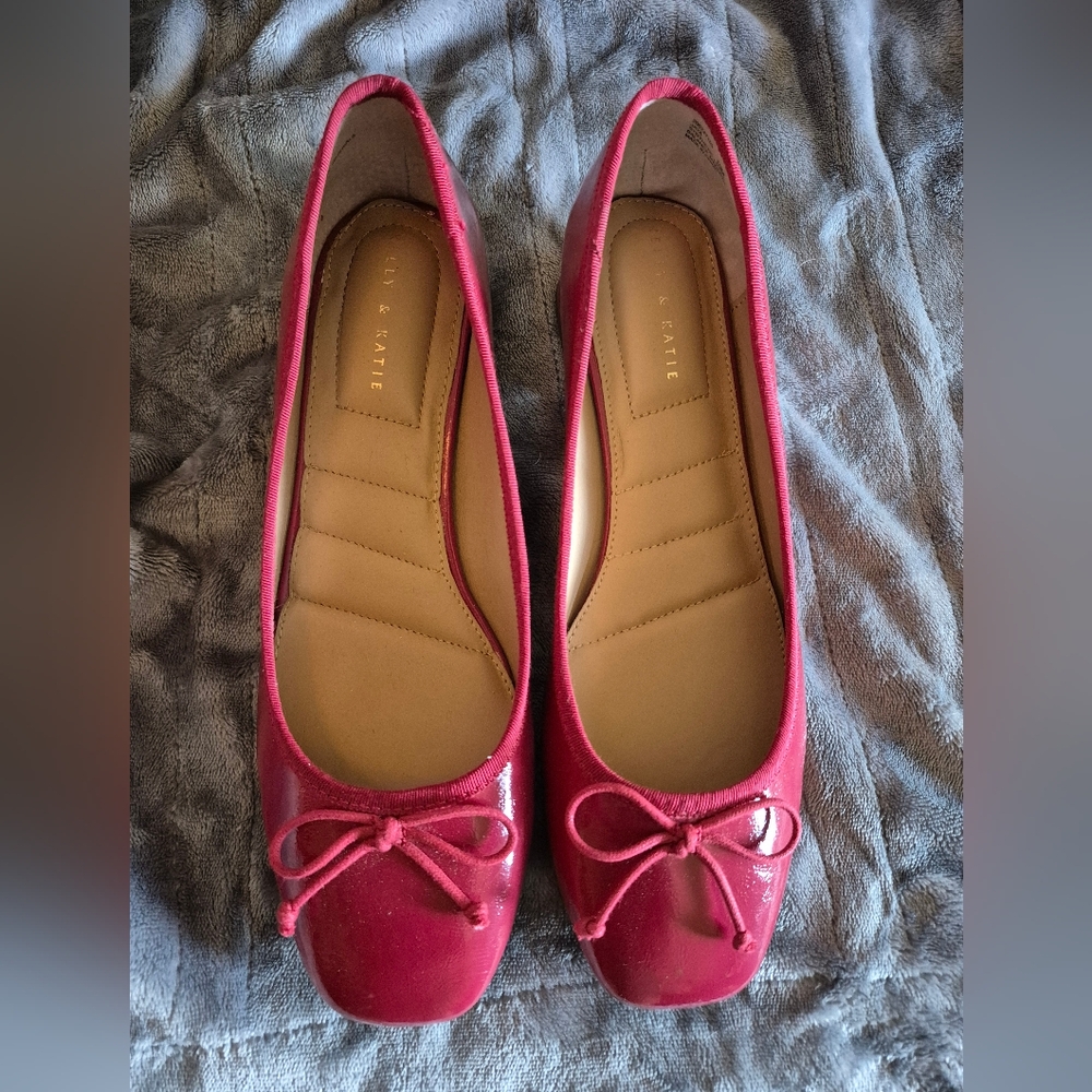 Red Ballet Flats